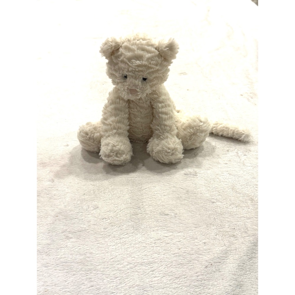 Jellycat Fuddlewuddle Kitten Cream White Retired Rare Plush Stuffed‎ Animal